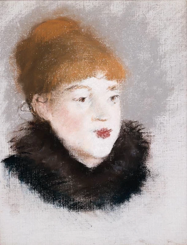 335-Édouard Manet, Testa di donna 1882  